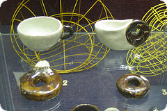 Coffe cup to donut, topological equivalence from Exploratorium Geometry Playground by Vibragiel@flickr.com